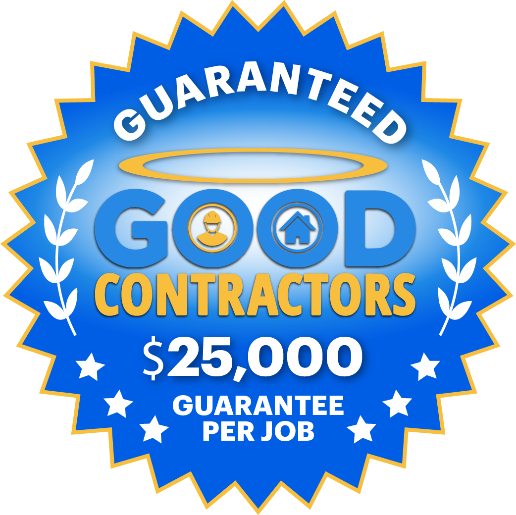 Good Contractors List $25,000 Guarantee badge