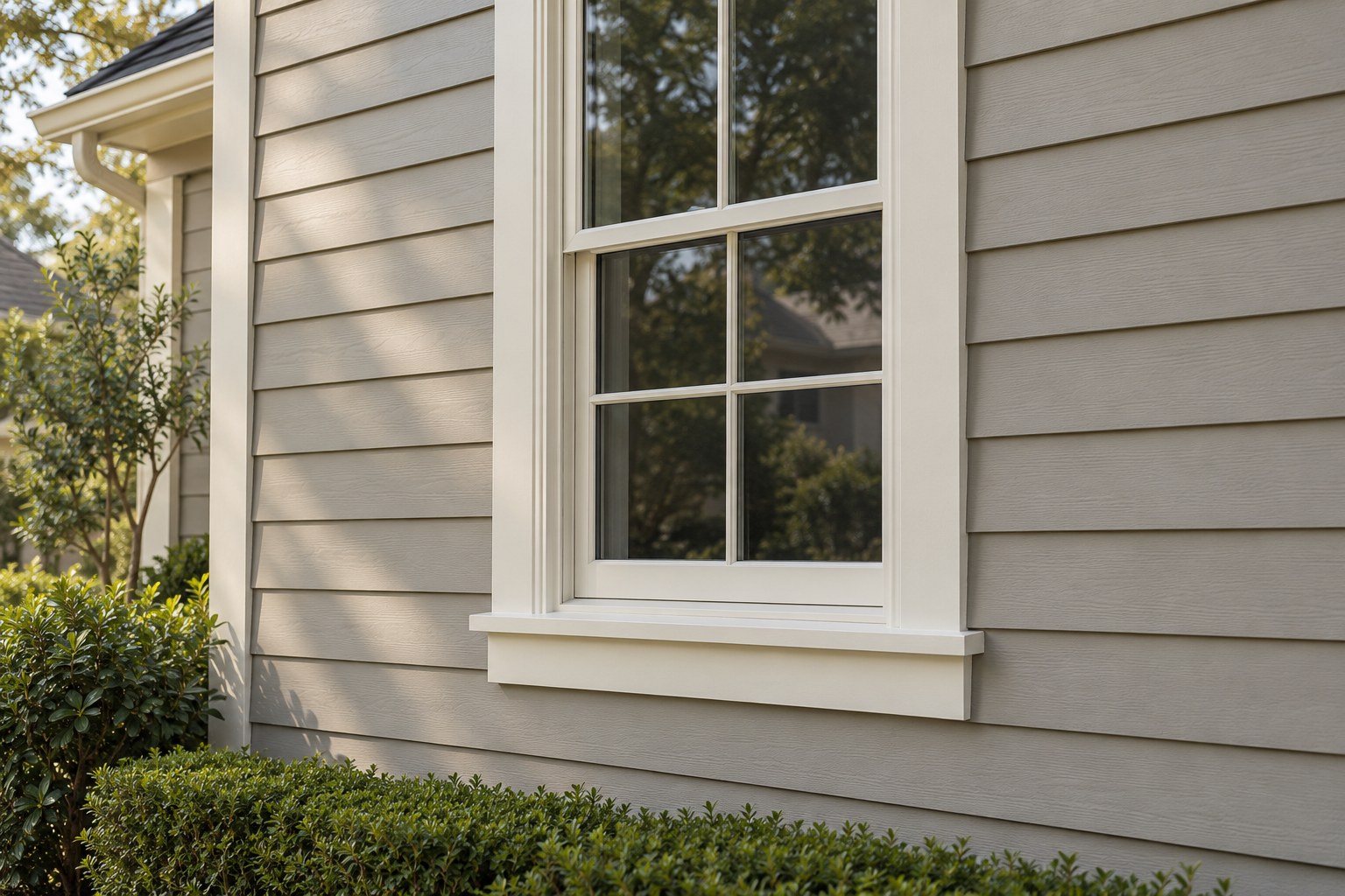 Sound painted window trim.
