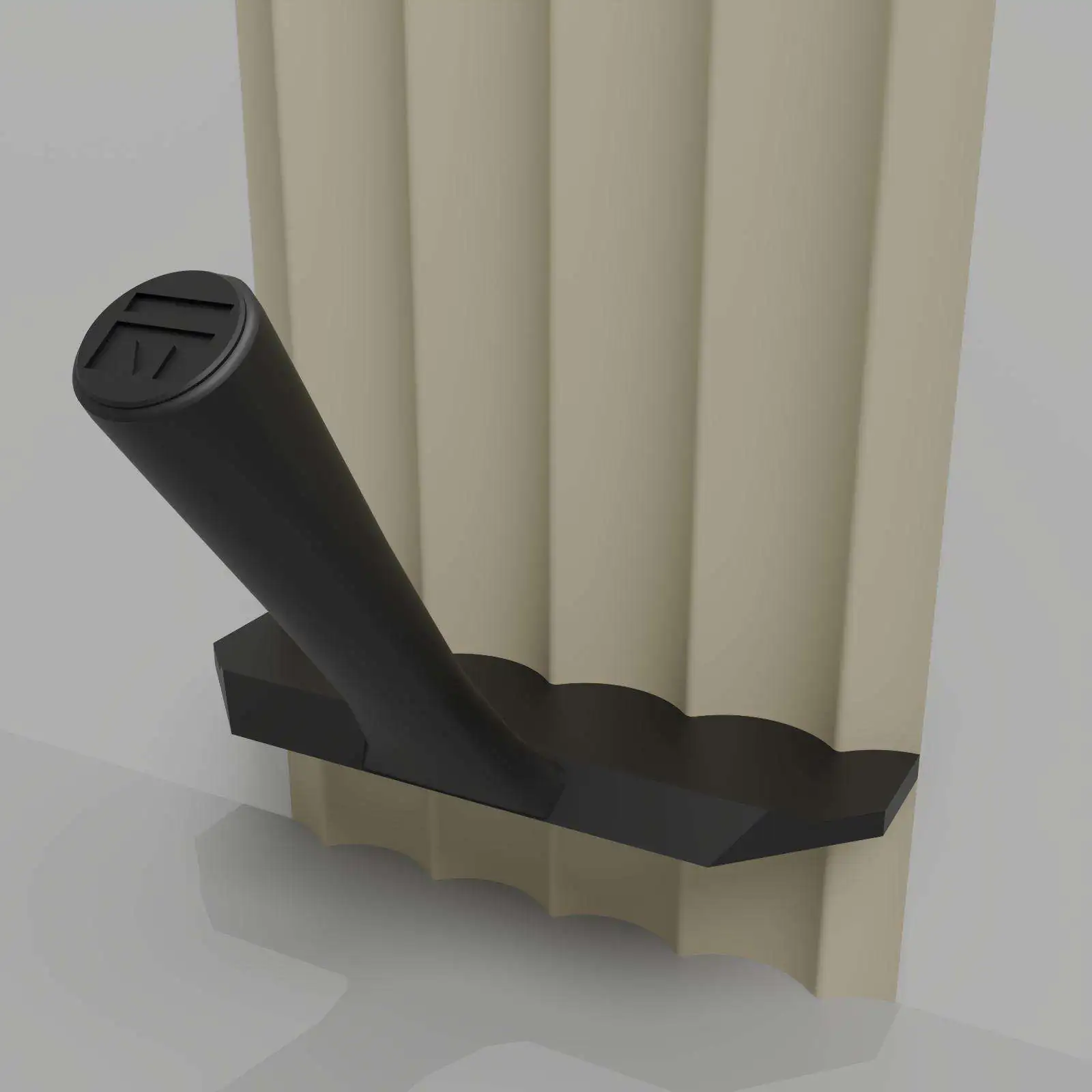 Meoded Fluted Black ½ Edged tool and fluted profile.