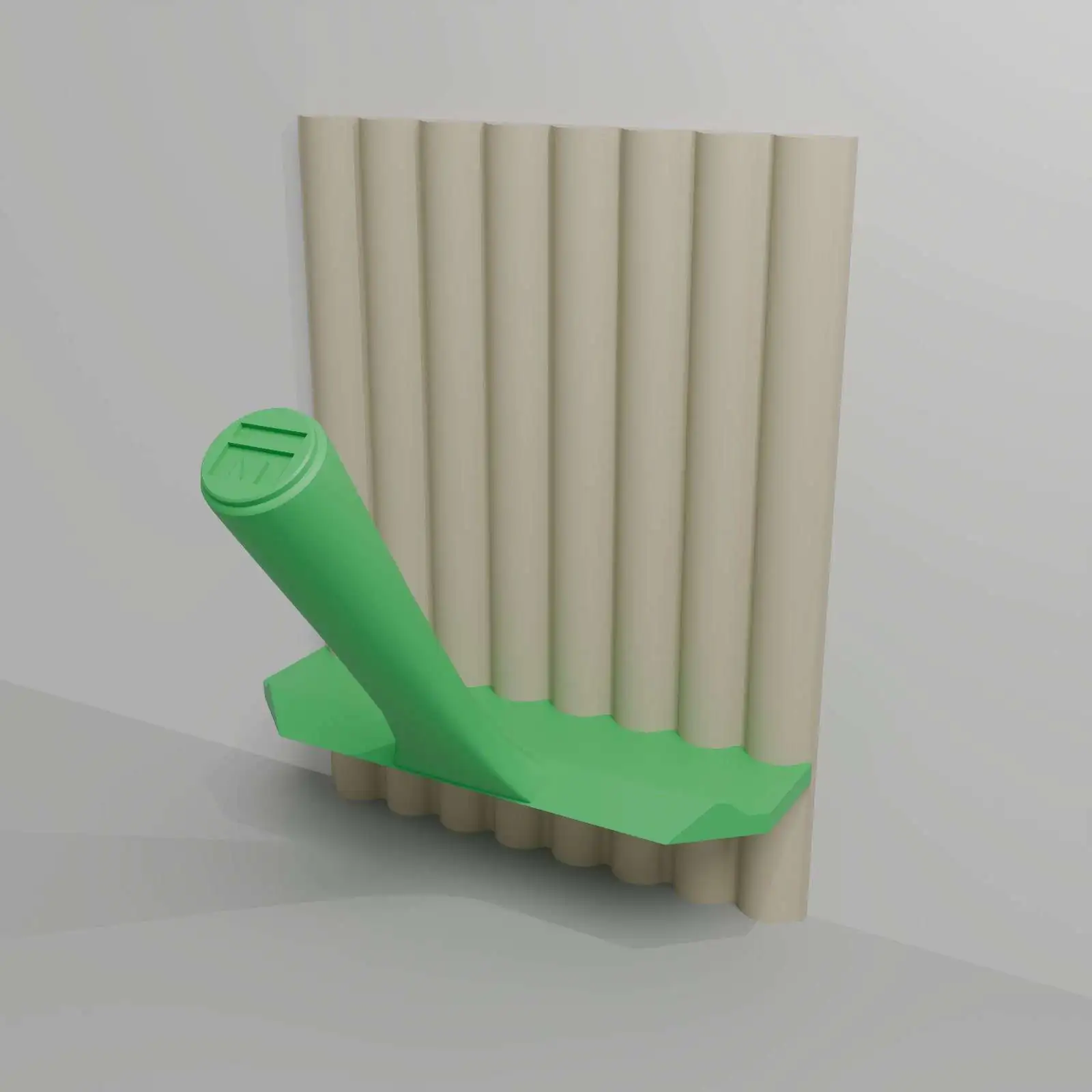 Meoded Fluted Green Basic tool and fluted profile.
