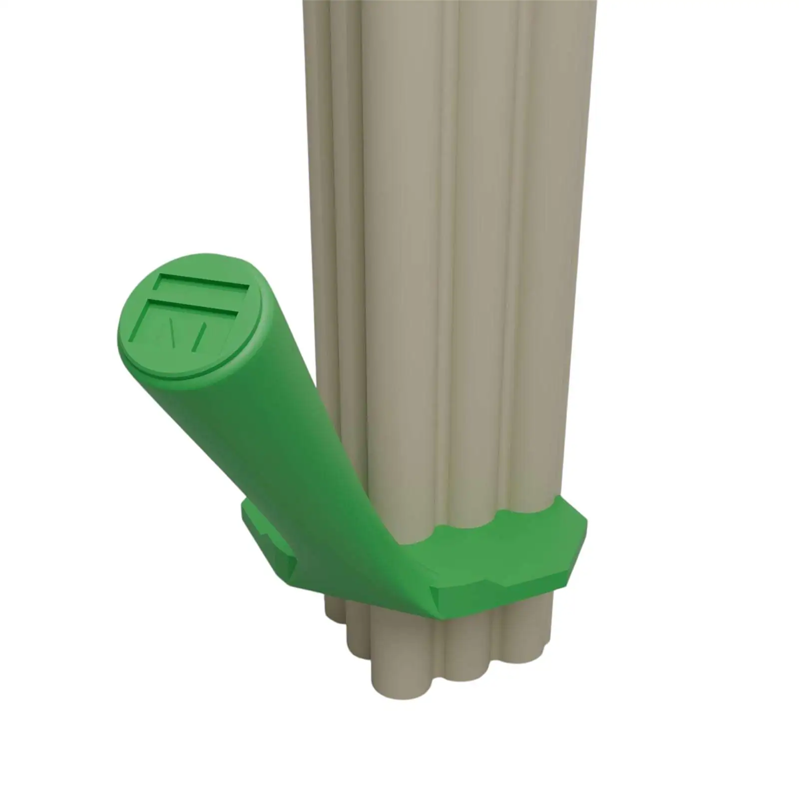 Meoded Fluted Green Outside Corner tool and fluted profile.
